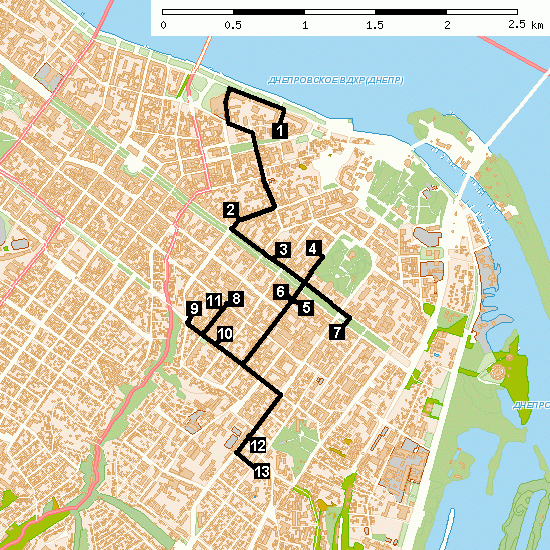 Dnipropetrovsk map